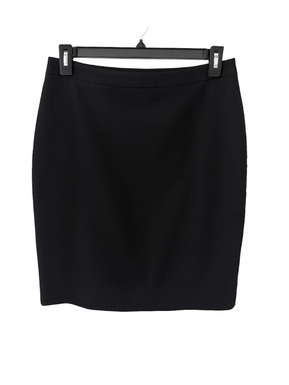 Banana Republic Elegant Black Pencil Skirt 4P Petite Wool Blend Classic Work